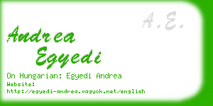 andrea egyedi business card